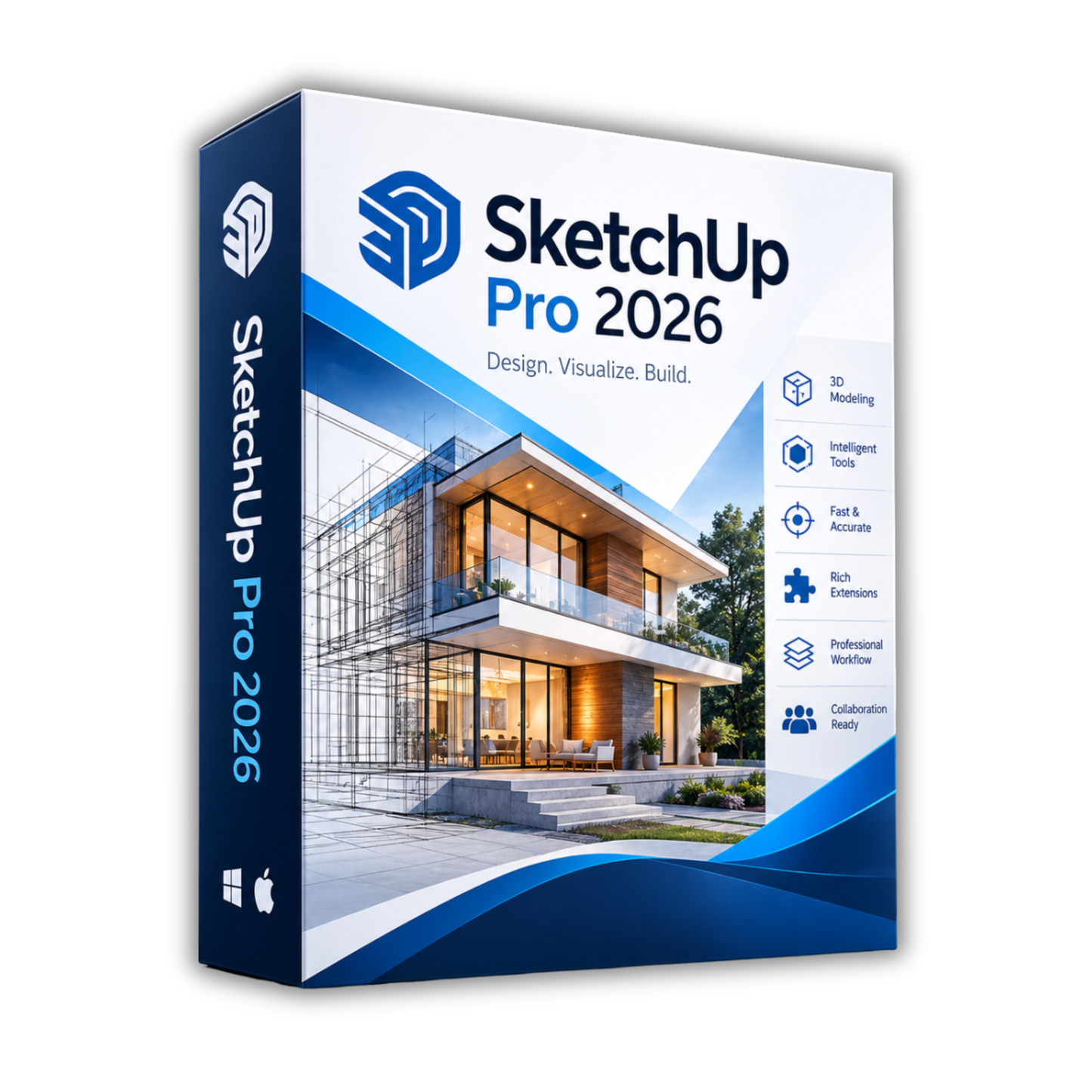 SketchUp Pro 2026 + AutoCAD 2026 + CorelDRAW 2026 | CAD & Graphic Design Bundle