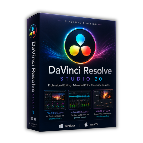 DaVinci Resolve Studio v20 Lifetime License (Instant Download)