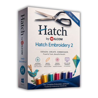 Wilcom e4.2 + Hatch 2 + PE-Design 11 | Embroidery Software Bundle
